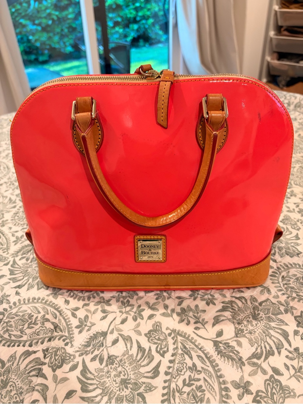 Dooney & Bourke Hot Pink Patent Leather Satchel